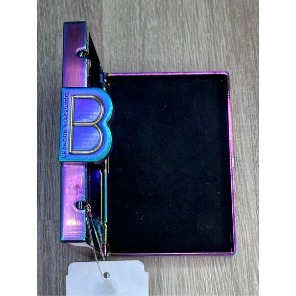 NWT Brandon Blackwood Stainless Steel Rhinestone Card Case Iridescent $200 - Picture 14 of 14